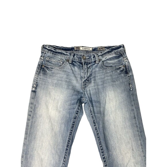 BKE Carter Men's Jeans 32XL Tall (32x36) Straight Light Wash Denim Stretch - Picture 2 of 11